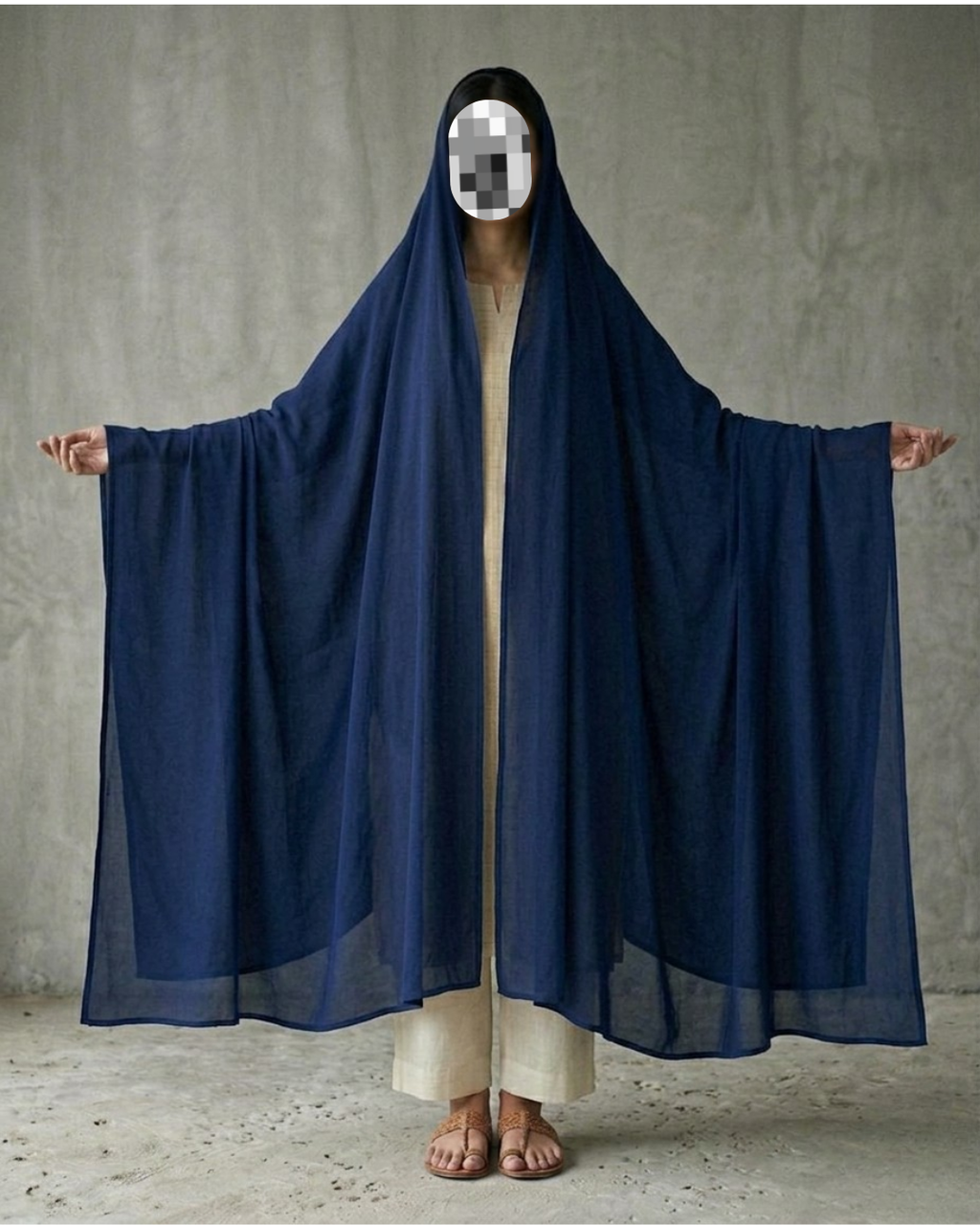 The Navy Blue Chadar