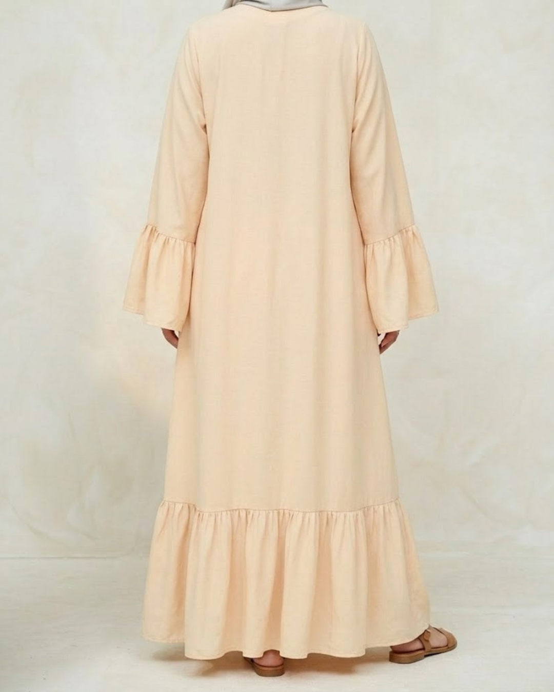Ruffle Sleeve Abaya