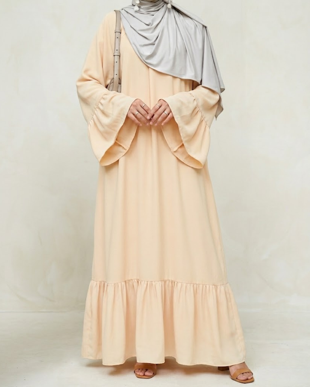 Ruffle Sleeve Abaya