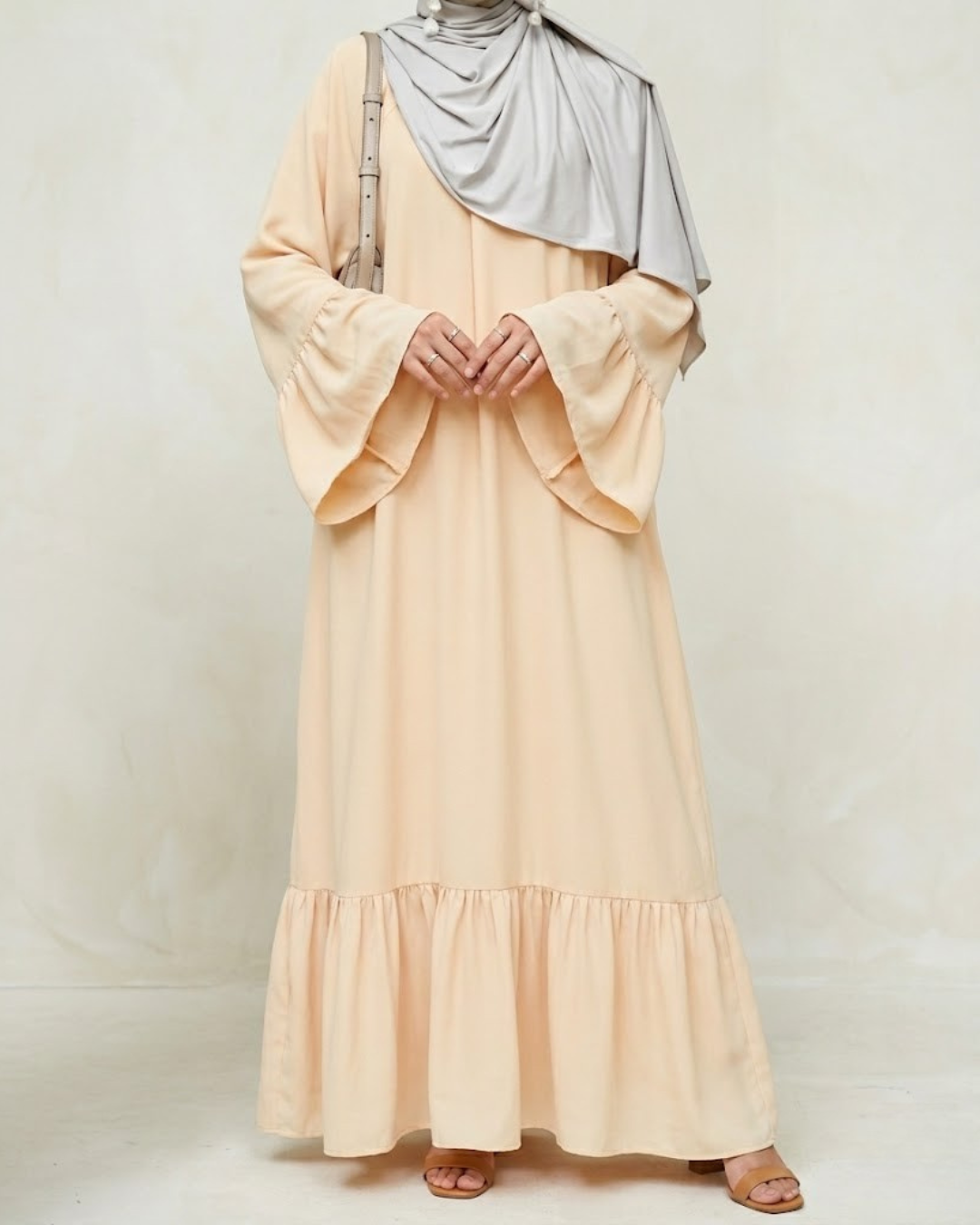 Ruffle Sleeve Abaya