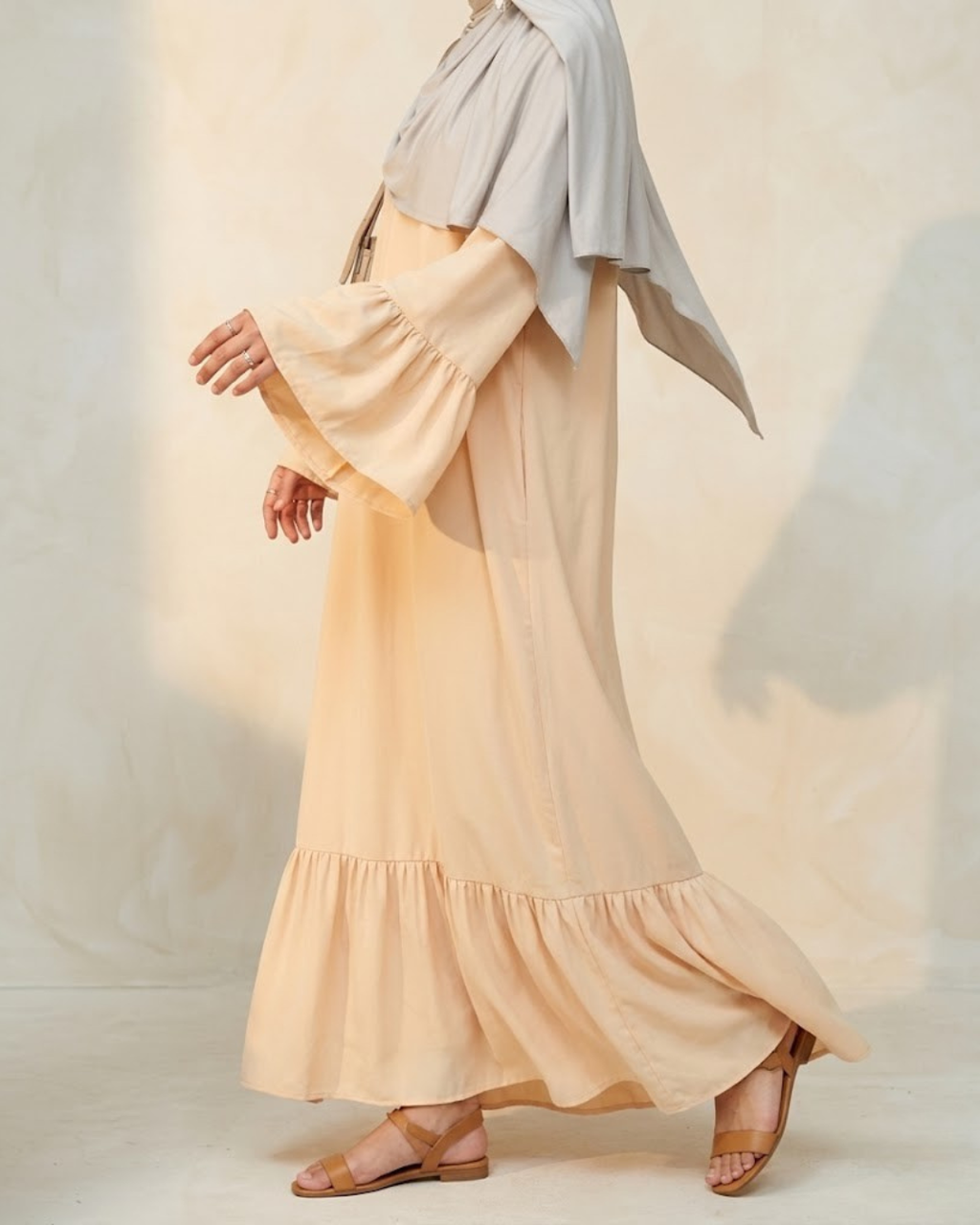 Ruffle Sleeve Abaya