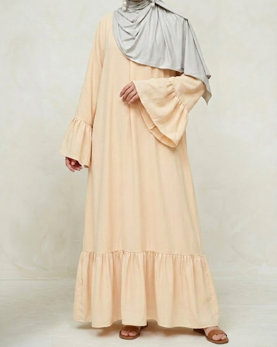 Ruffle Sleeve Abaya
