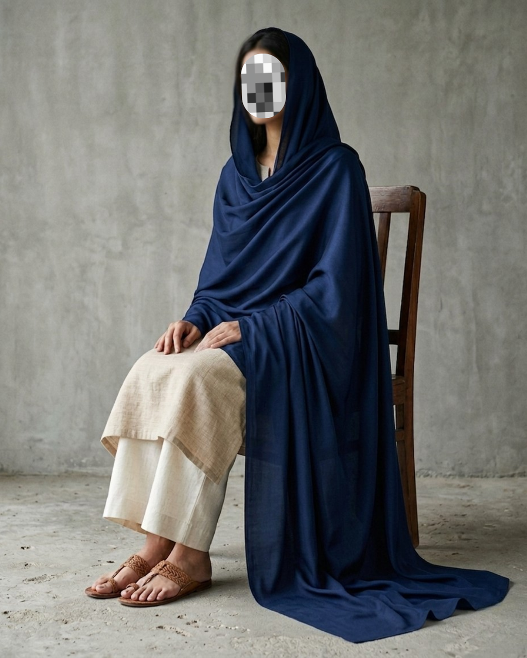 The Navy Blue Chadar