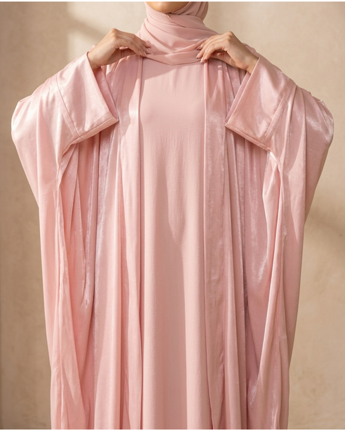 Blush Whisper | Luxury Arabic Robe Set