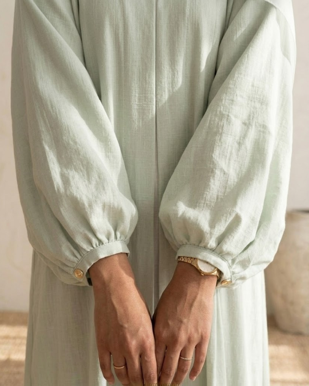 Mint Puff Sleeve Upper