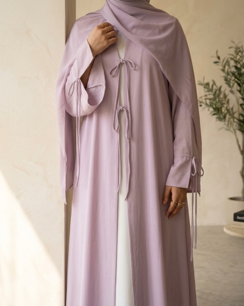 Lilac Tie Front Upper