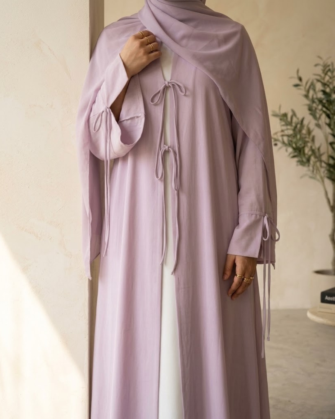 Lilac Tie Front Upper