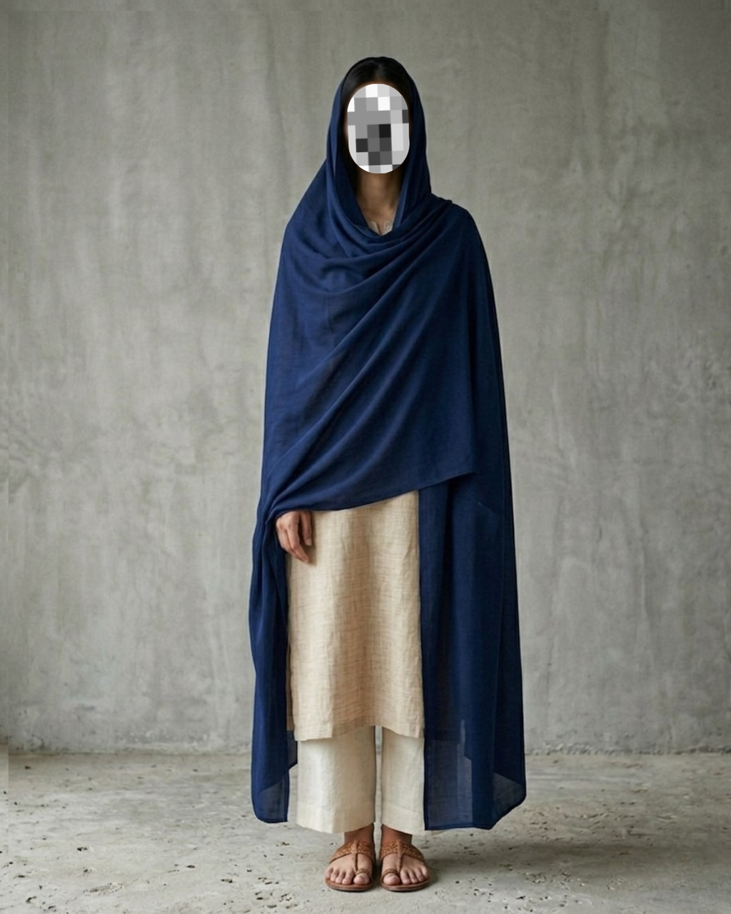 The Navy Blue Chadar