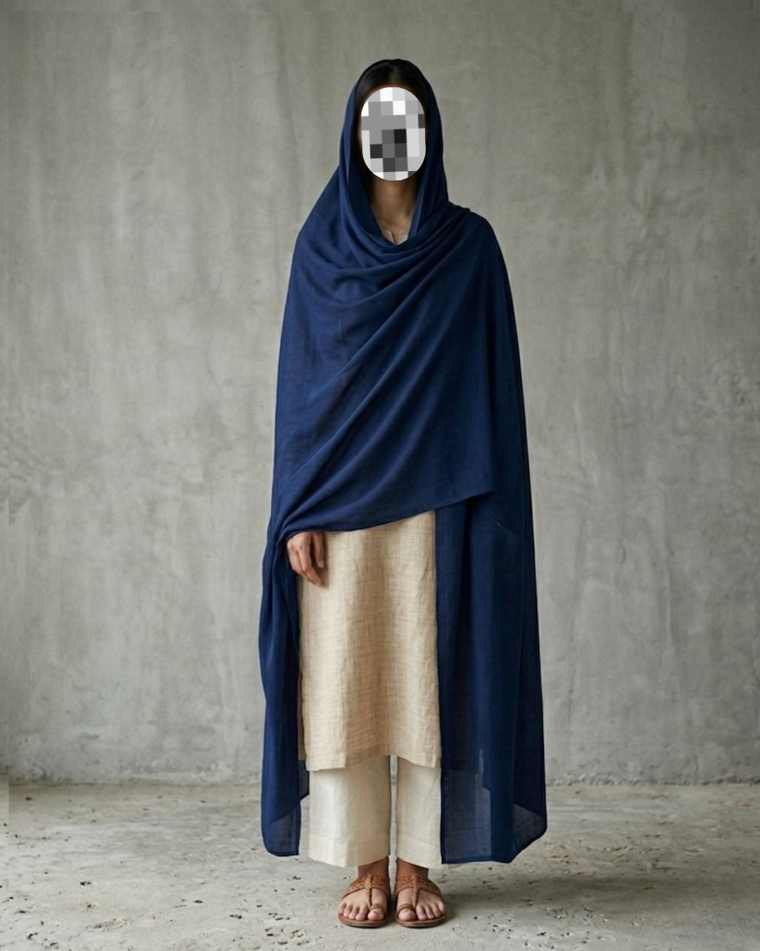 The Navy Blue Chadar