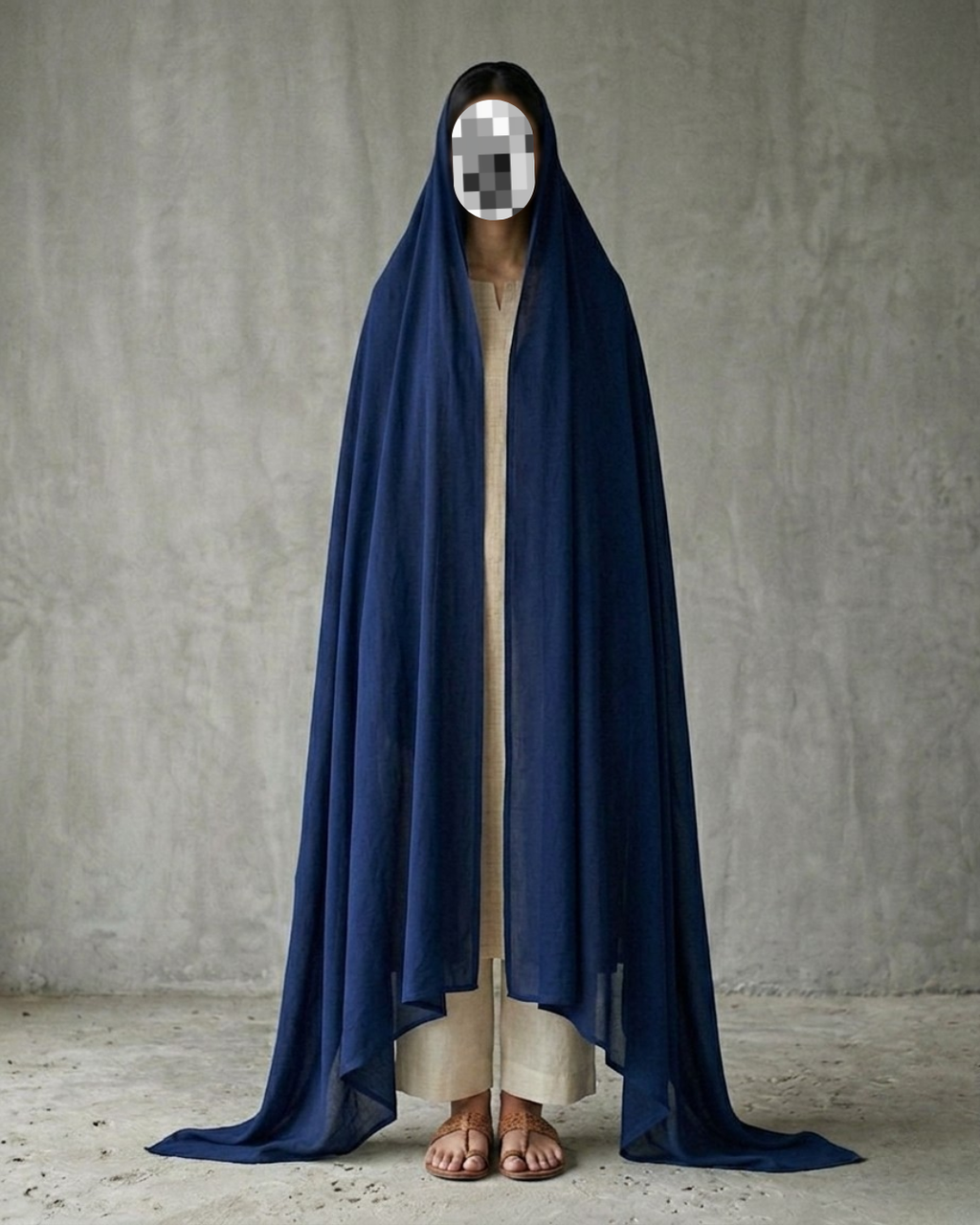 The Navy Blue Chadar