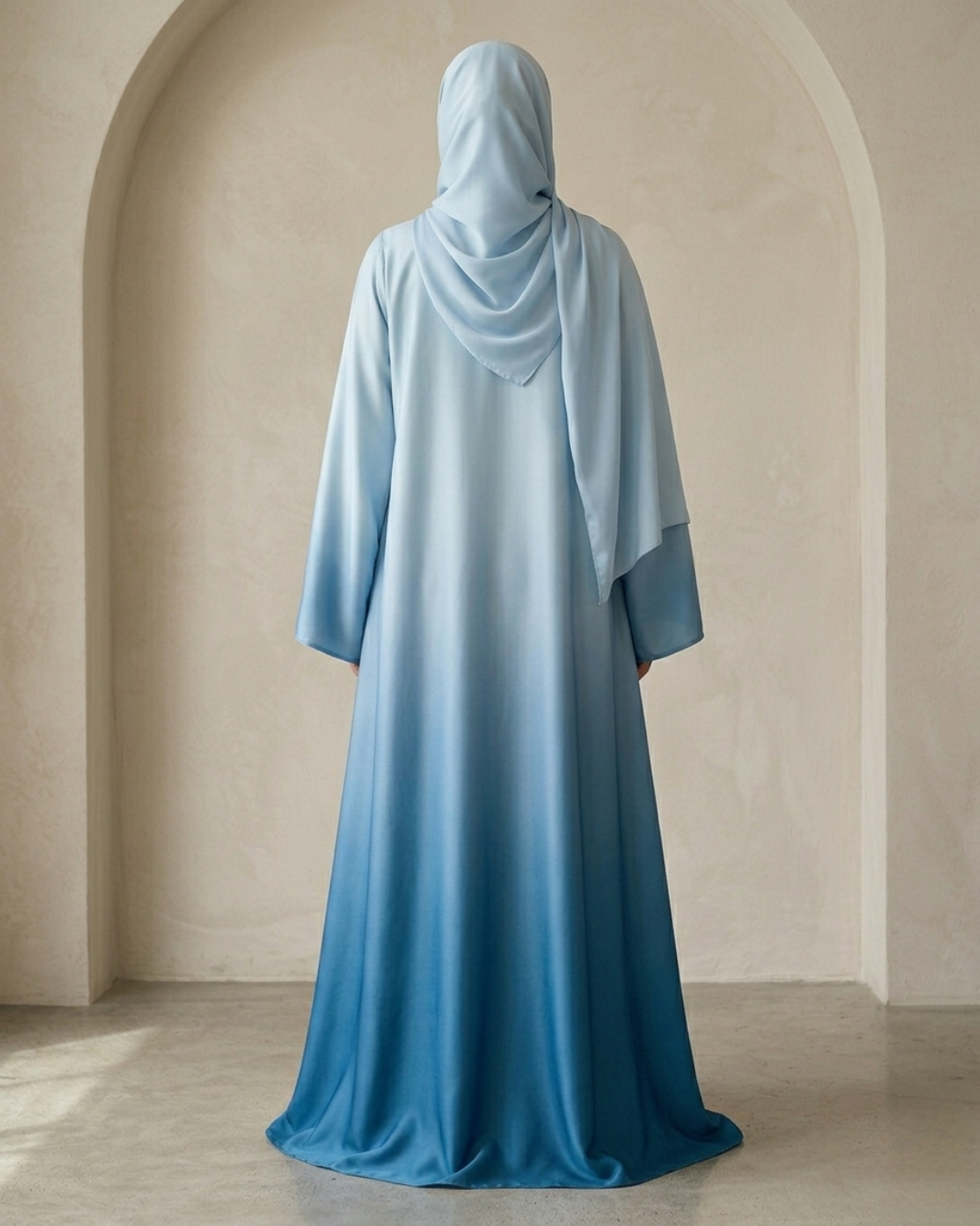 The Ombre Silk Abaya