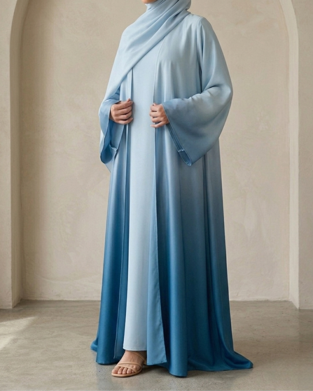 The Ombre Silk Abaya