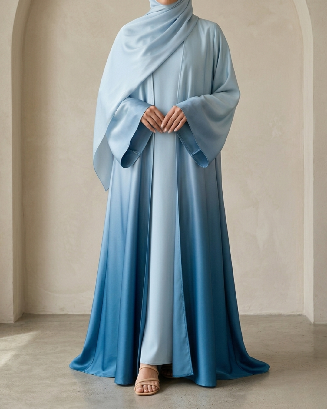 The Ombre Silk Abaya
