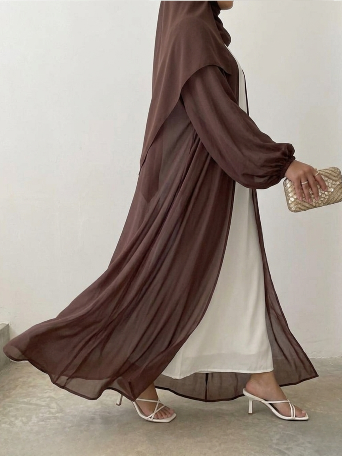 The Chocolate Chiffon Abaya