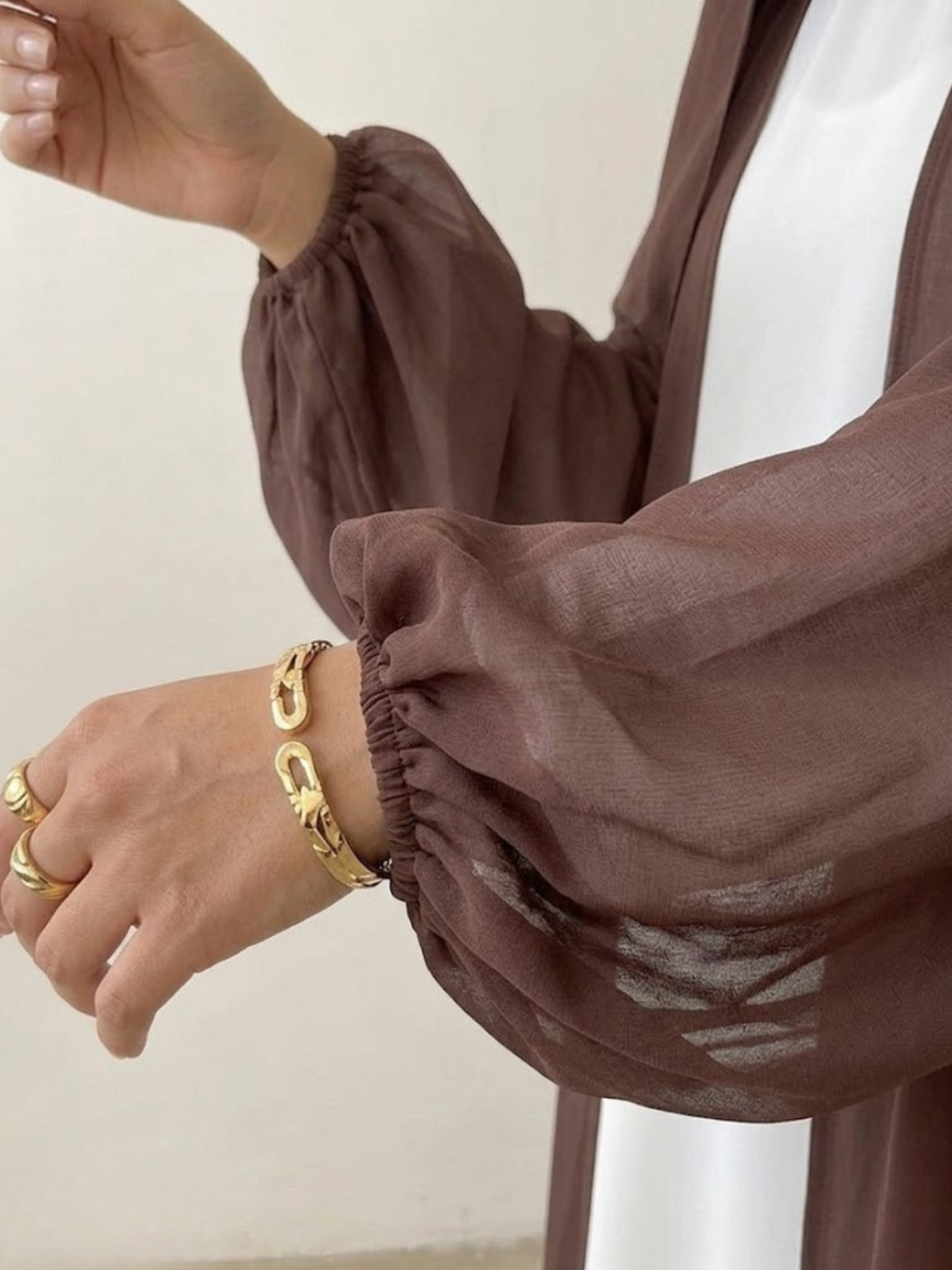 The Chocolate Chiffon Abaya