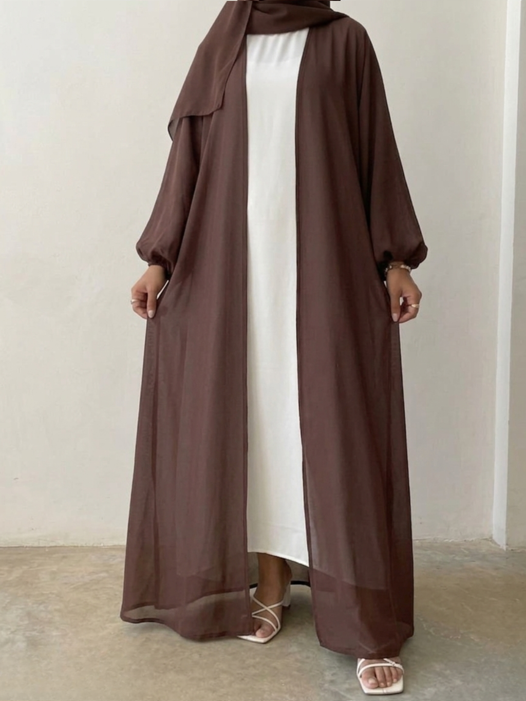 The Chocolate Chiffon Abaya