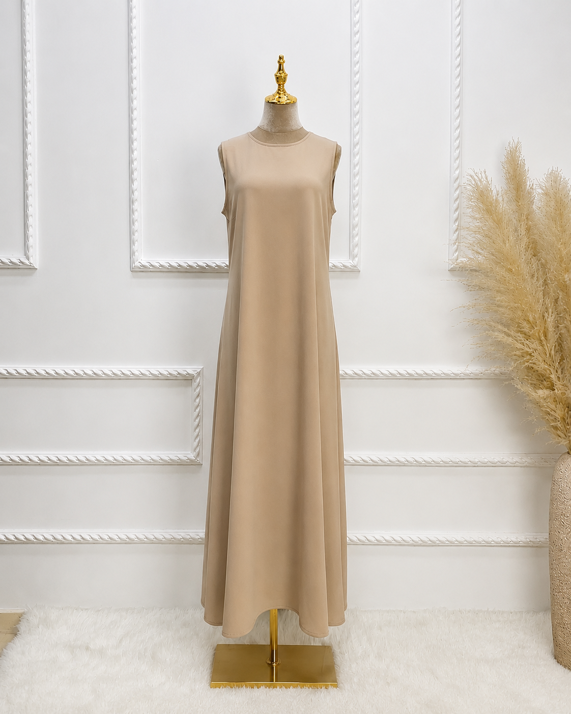 Sand Brown Sleeveless Inner