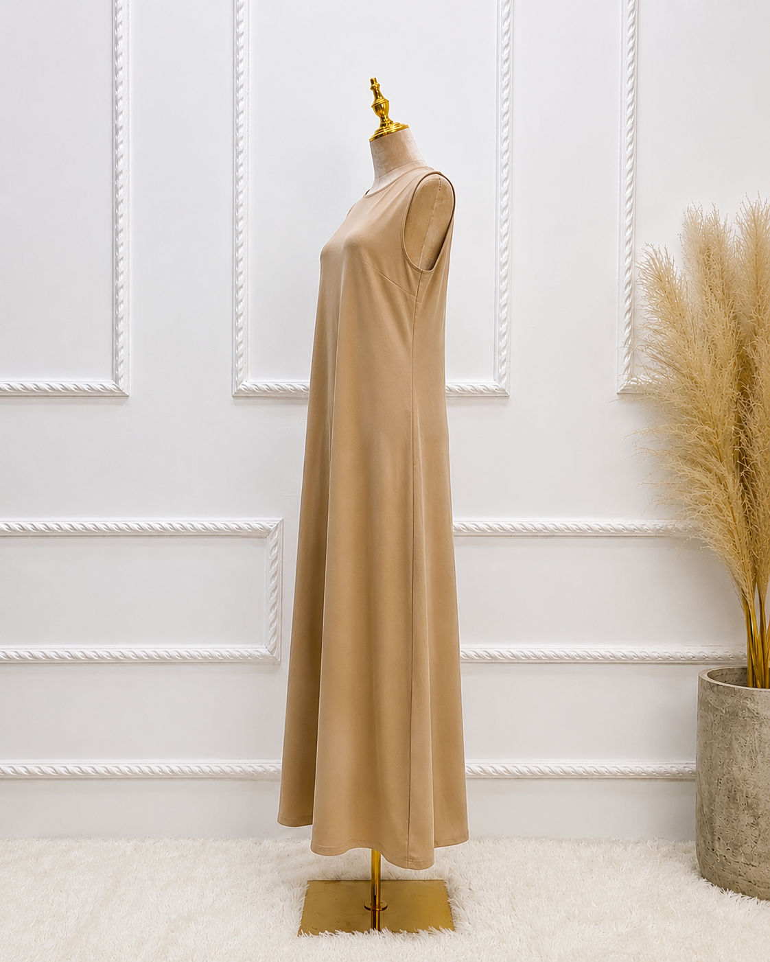 Sand Brown Sleeveless Inner